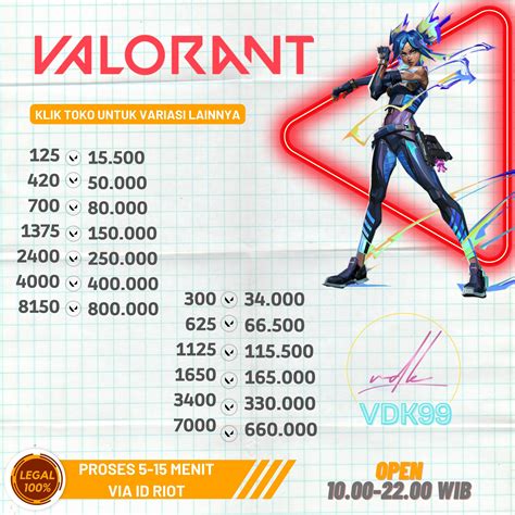 Top up Valorant di Indonesia .
